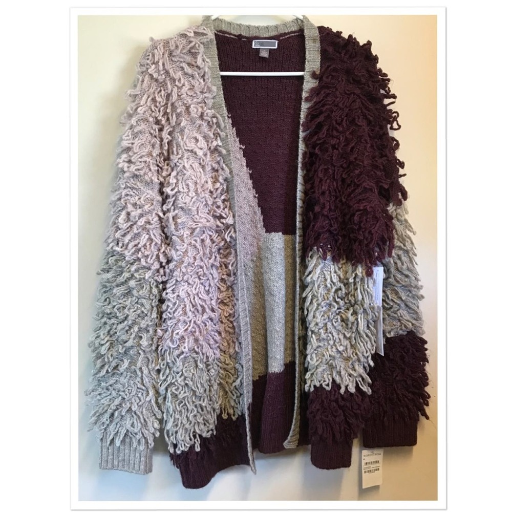 Chelsea28 Loopy Colorblock Cardigan Size Large